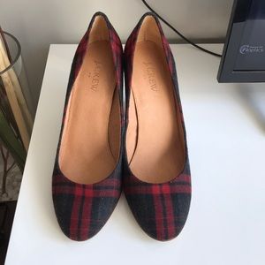 J. Crew Plaid Pumps